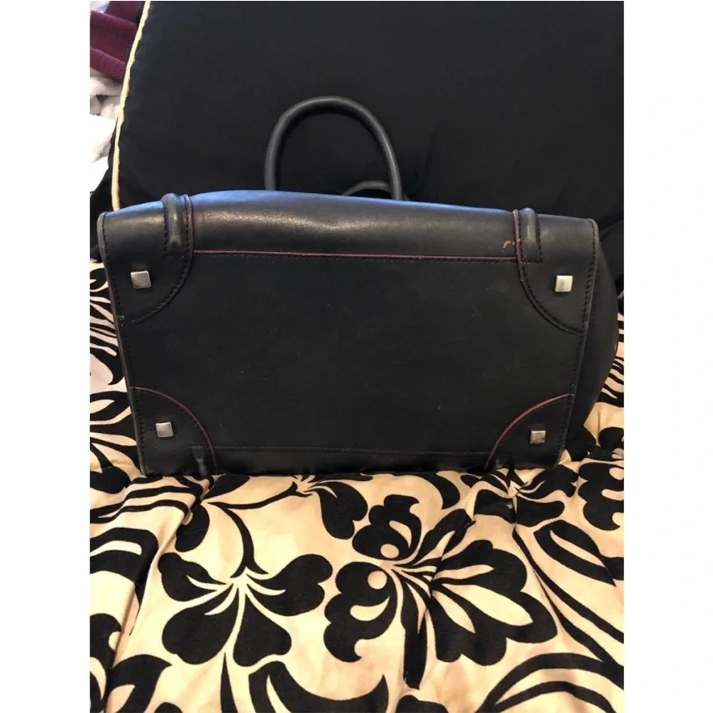 Celine Mini Luggage Tote Black/Red - Picture 5 of 5